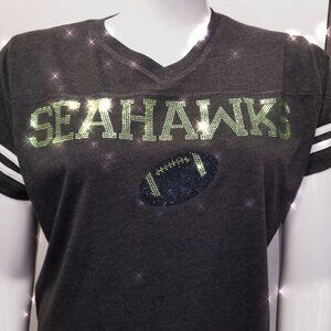 Seahawks Bling shirt, Rhinestone Seahawks shirt, Cute ladies football shirt